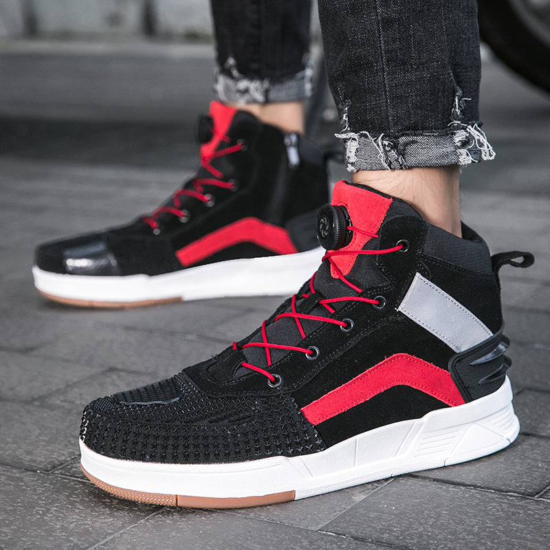 Breathable motorcycle high-top sneakers V0558