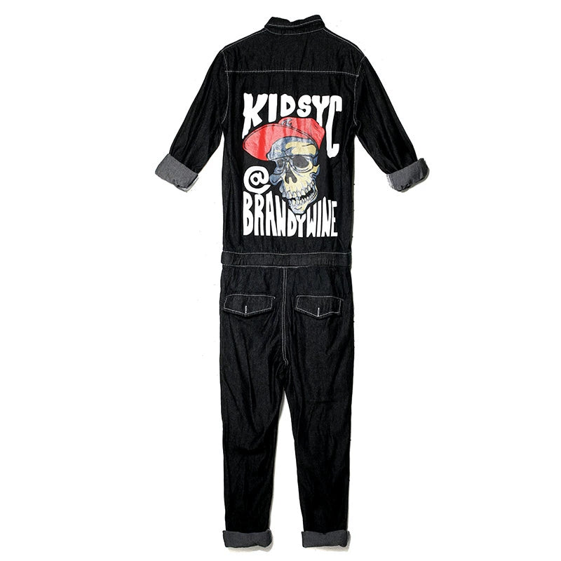 Urban Skull Workwear Jumpsuit V0617