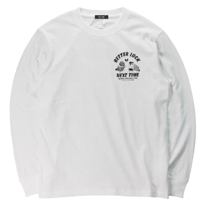 Back logo punk long T-shirt V0497