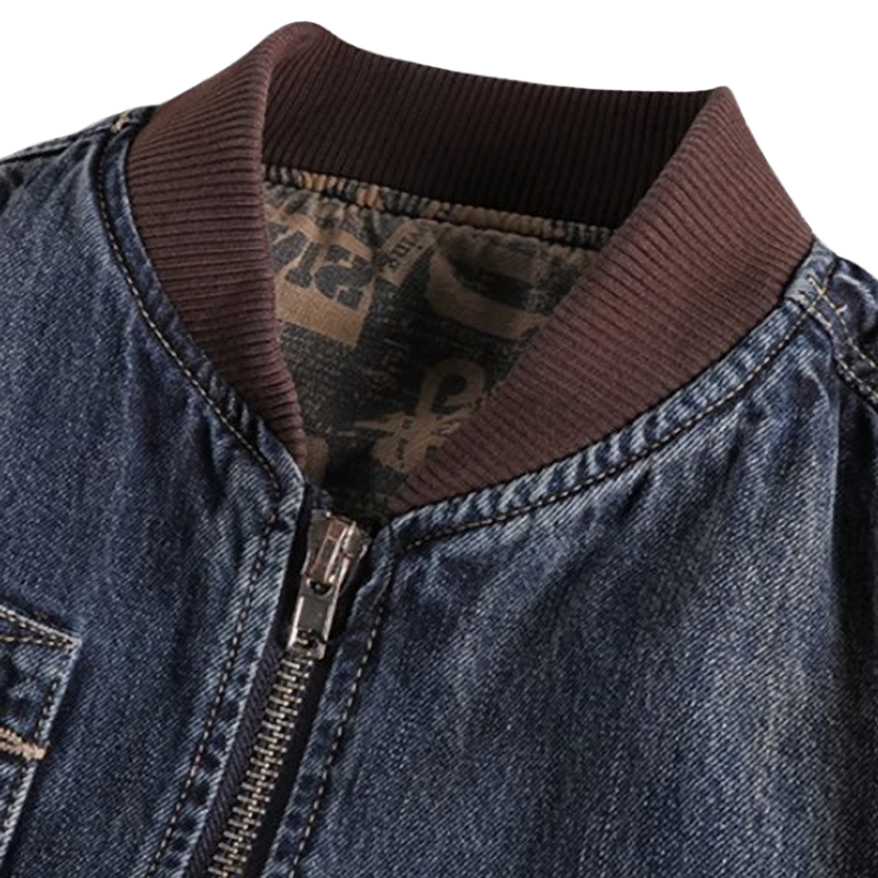 Vintage Washed Denim Jacket V0539