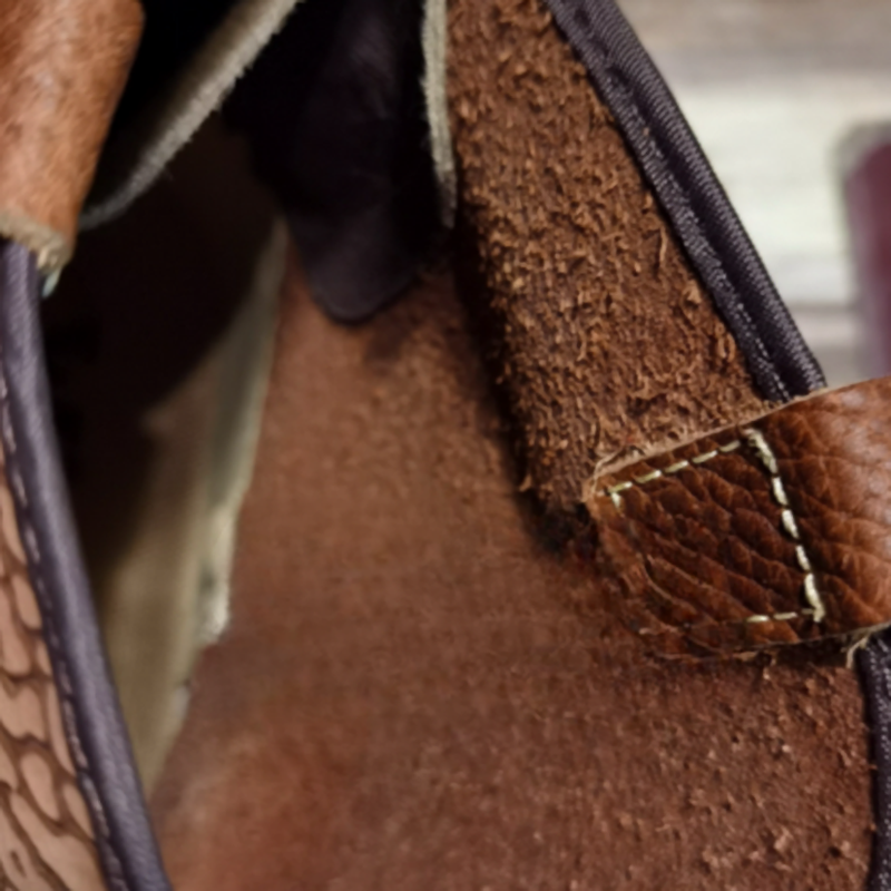 Leather Biker Boots V0855