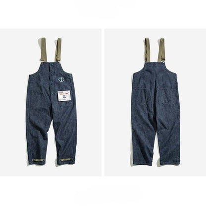 American Retro Navy Overalls V0079