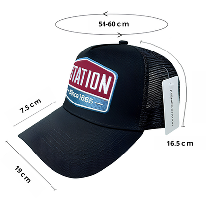 Two-Tone Embroidered Trucker Cap V1004