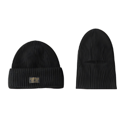 Windproof 2-way knit cap v0278