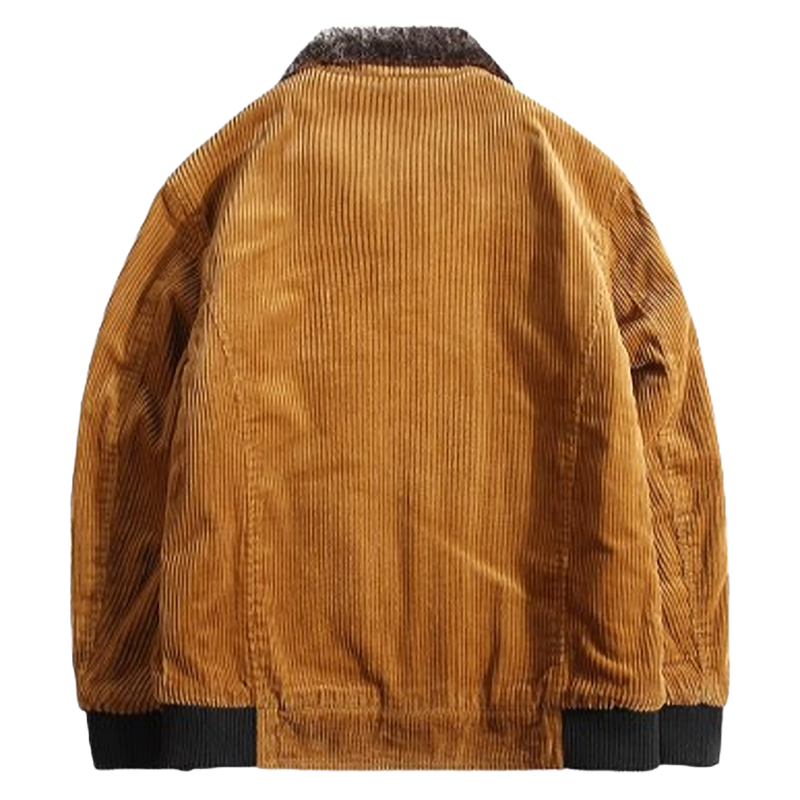 Corduroy Retro Fleece Jacket V0323