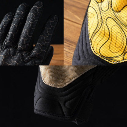 Breathable Retro Motorcycle Gloves V0977