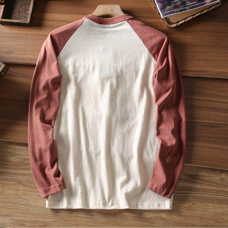 Embroidered Color Block T-Shirt V0934