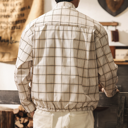 Retro Plaid Shirt Jacket V0912