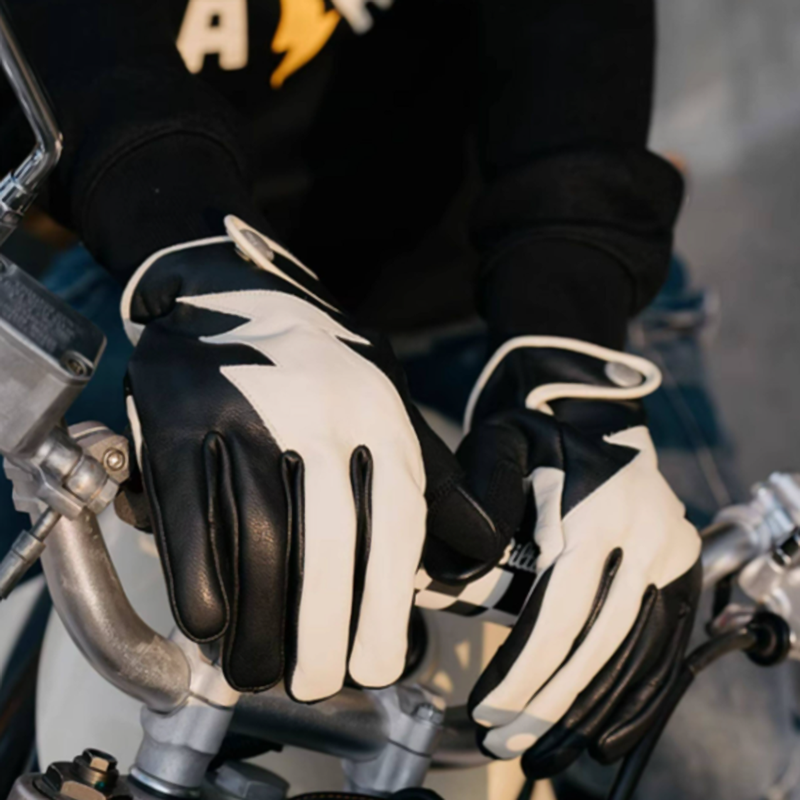 Vintage Leather Motorcycle Gloves V0918