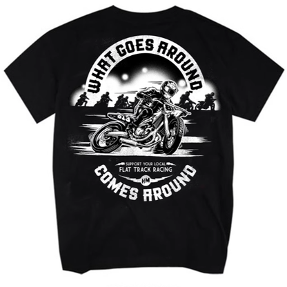 American Rider Print T-shirt V0015