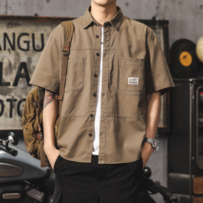 Vintage Cotton Work Shirt V0971