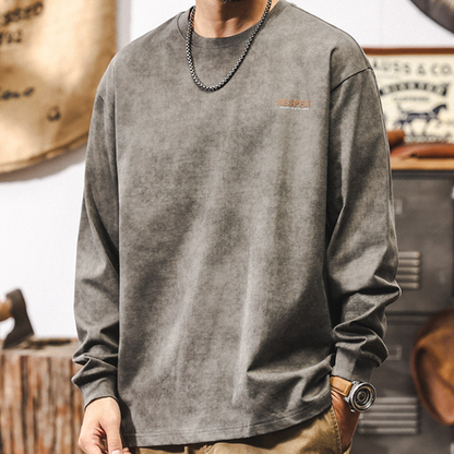 Retro Foam Print T-Shirt V0931