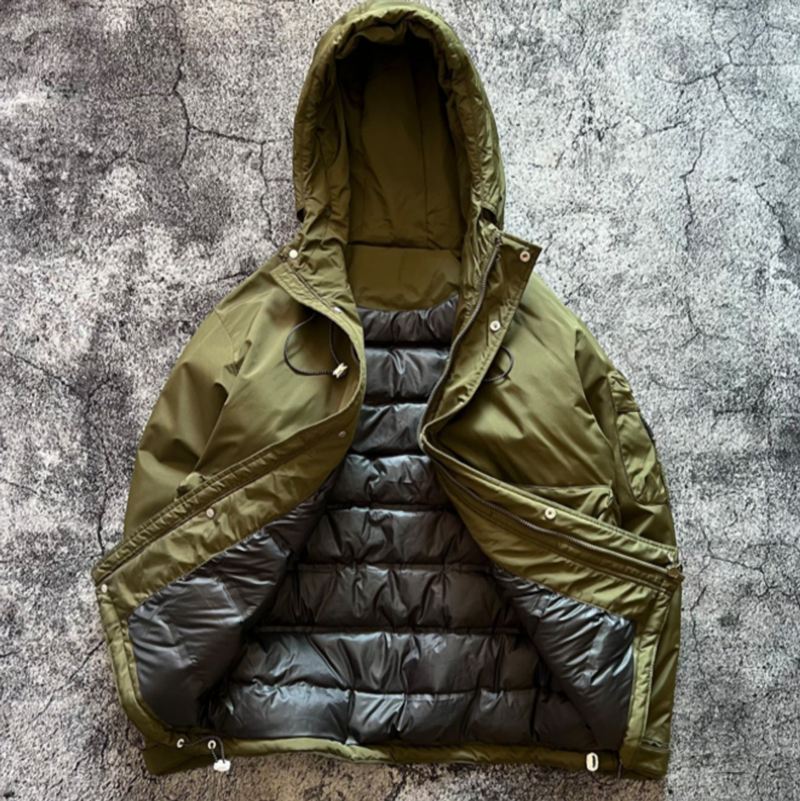 Retro Hooded Down Jacket V0861