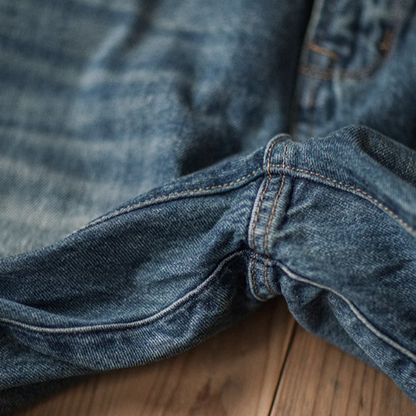 American retro washed denim V0483