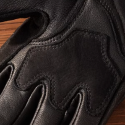 American Retro Ribbed Leather Gloves V0380