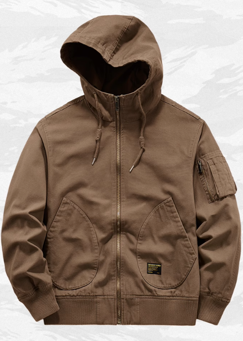 Vintage hooded flight jacket V0159