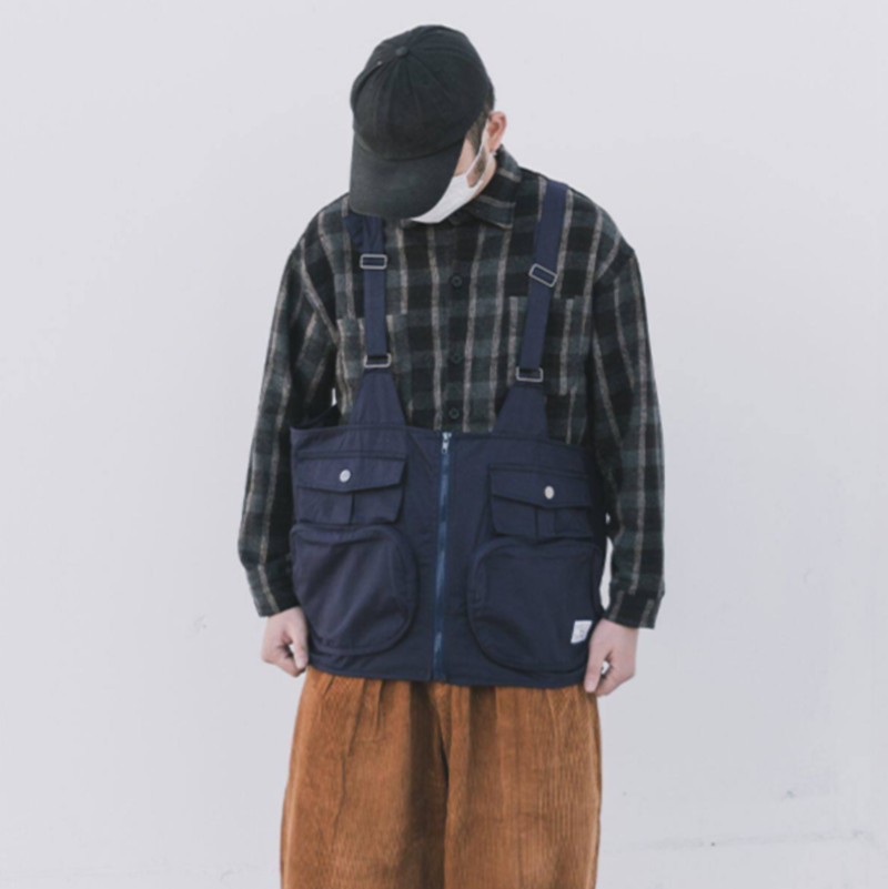 Retro Multi-Pocket Vest V0957