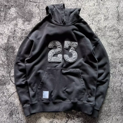 Heavyweight washed sweatshirt V0431