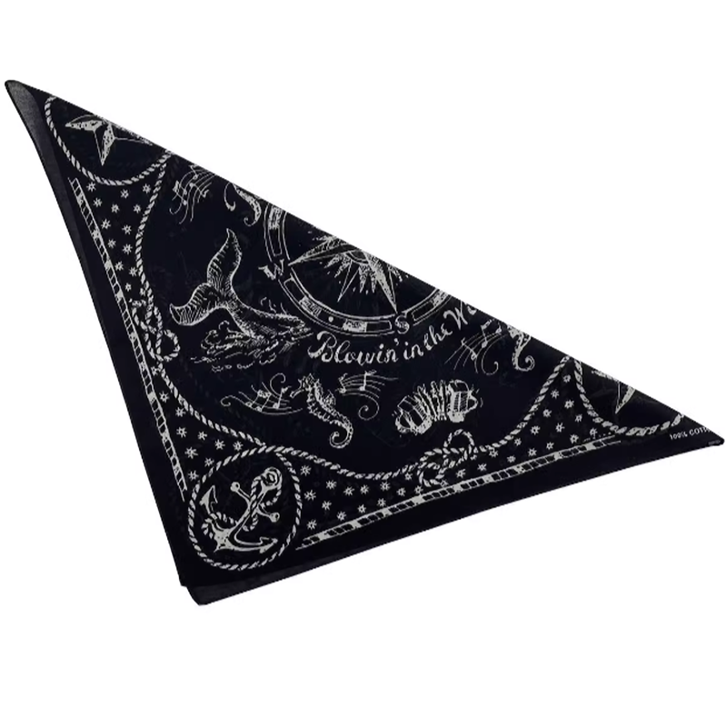 Ocean Retro Pattern Bandana V0244