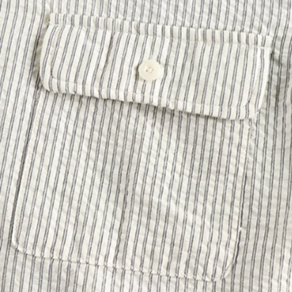 Retro Stripe Work Shirt V0682