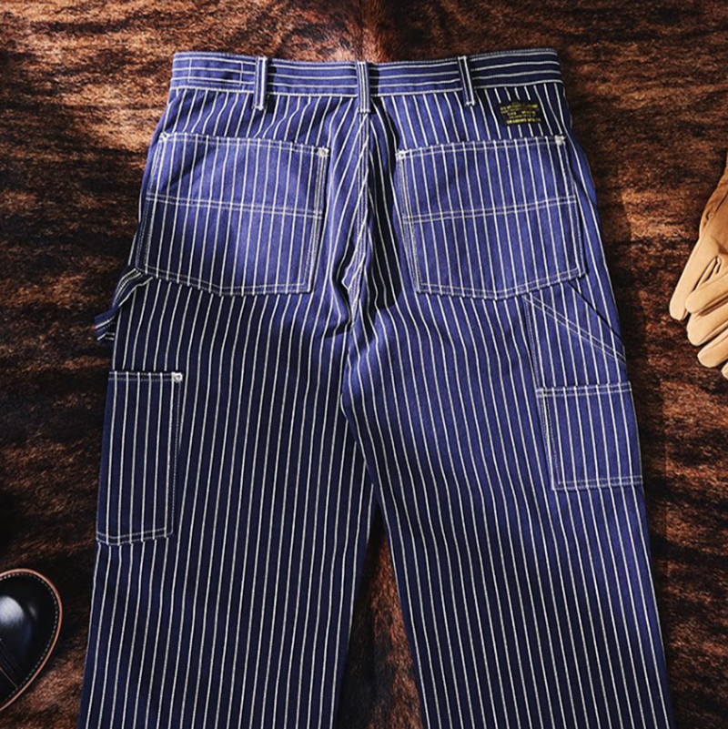 Hickory Stripe Painter Pants V1045