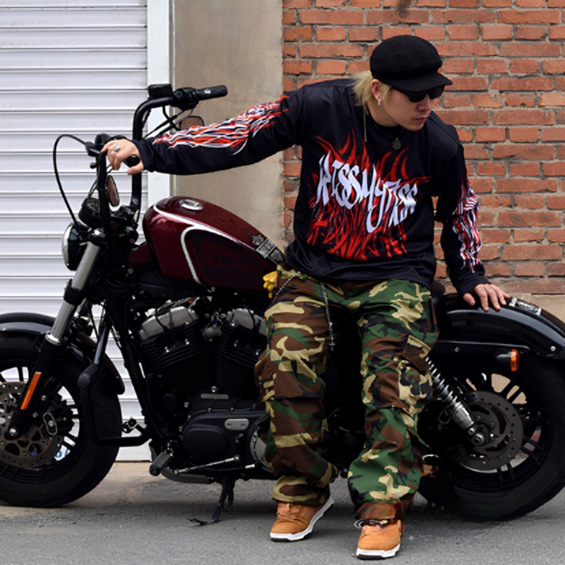 Quick-Dry Graphic Long T-Shirt V1025