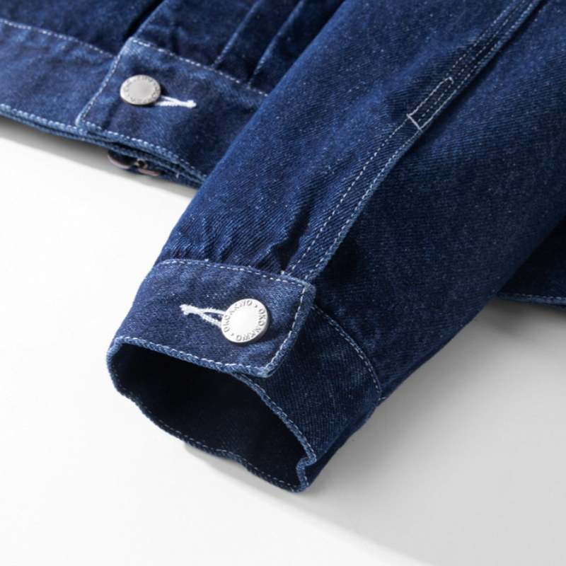 Hickory Striped Denim Jacket V1046