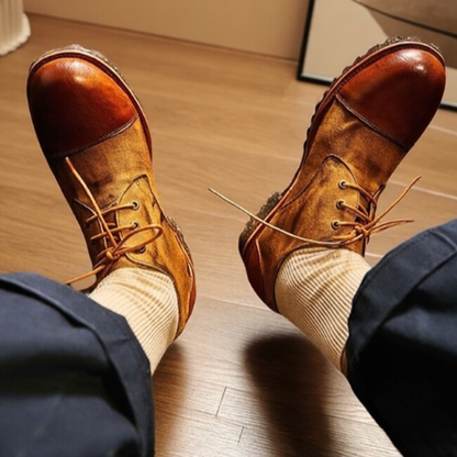 Retro British Leather Shoes V0907