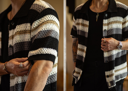 Retro Loose-Fit Short-Sleeve Shirt V0998
