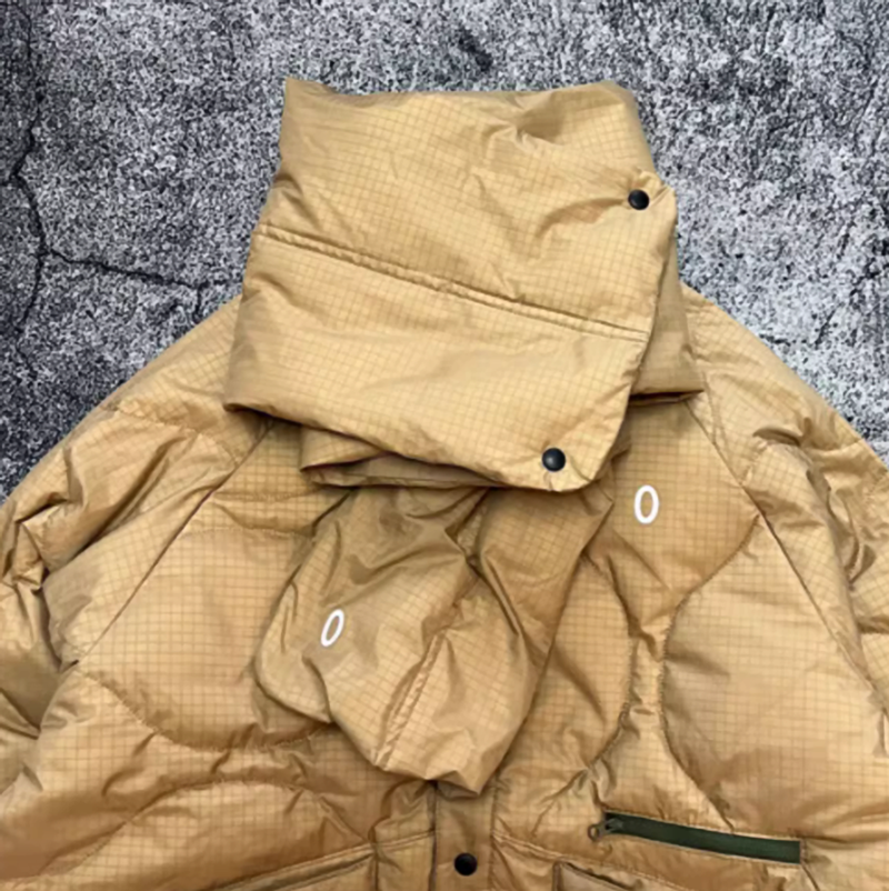 Quilted water-repellent down jacket V0400