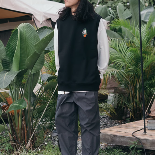 One point logo pullover vest V0514