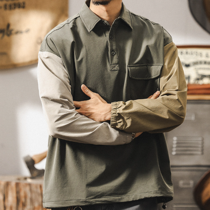 Retro Bikerr Polo Shirt V0889