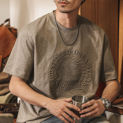 Retro Bamboo Cotton T-Shirt V0910