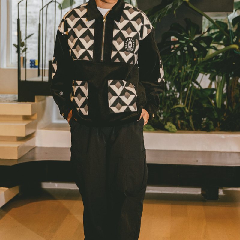 Retro Diamond Coach Jacket V0846