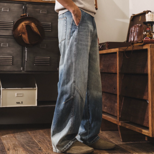 Retro Wide-Legged Jeans V0909