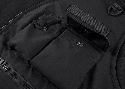 Functional shoulder pocket hoodie V0187