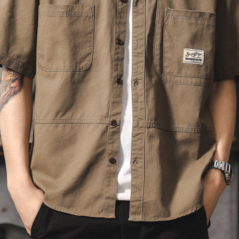 Vintage Cotton Work Shirt V0971