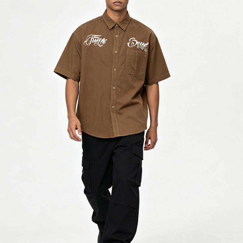 Chicano Popping Work Shirt V0774