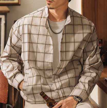 Retro Plaid Shirt Jacket V0912