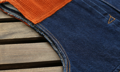 Patchwork Denim Vest V1043
