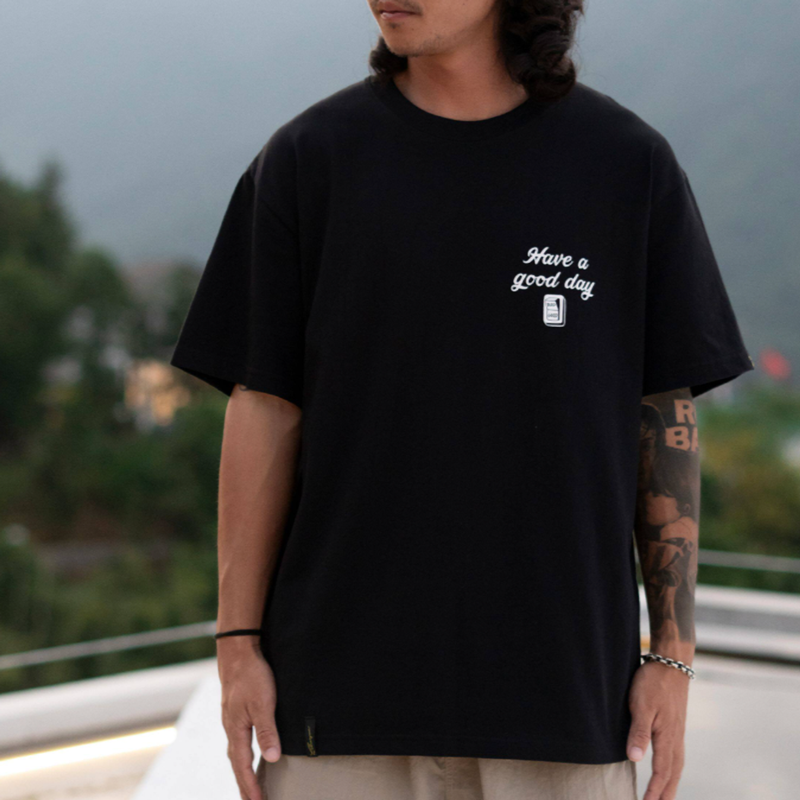 Slogan Cotton Casual T-Shirt V0954