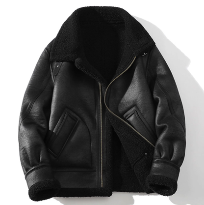 Retro Shearling Jacket V0339