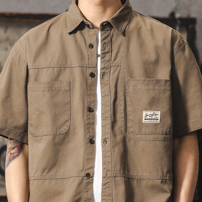 Vintage Cotton Work Shirt V0971