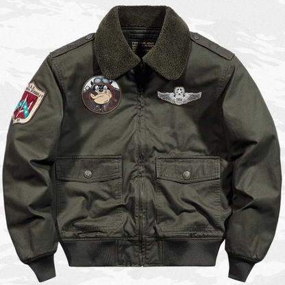 Fleece-lined G-1 jacket V0156