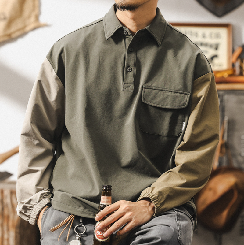 Retro Bikerr Polo Shirt V0889