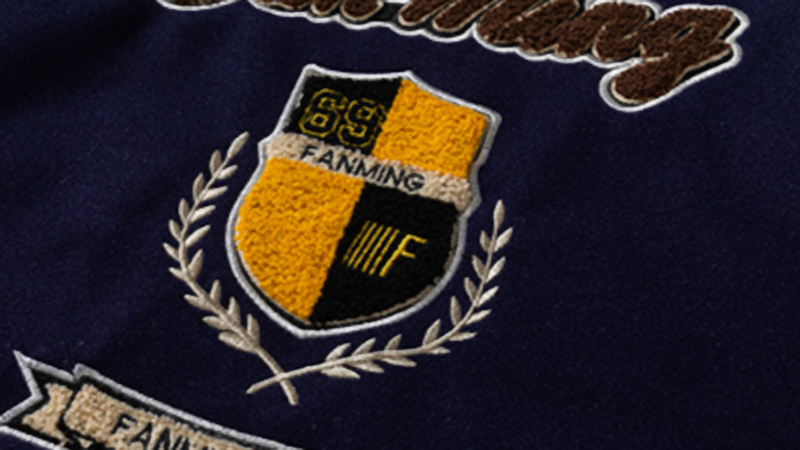 Retro Color-Block Baseball Jacket V0841