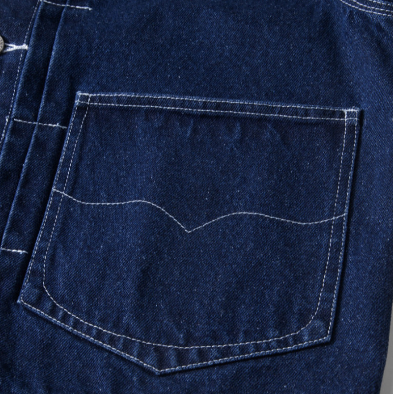 Hickory Striped Denim Jacket V1046
