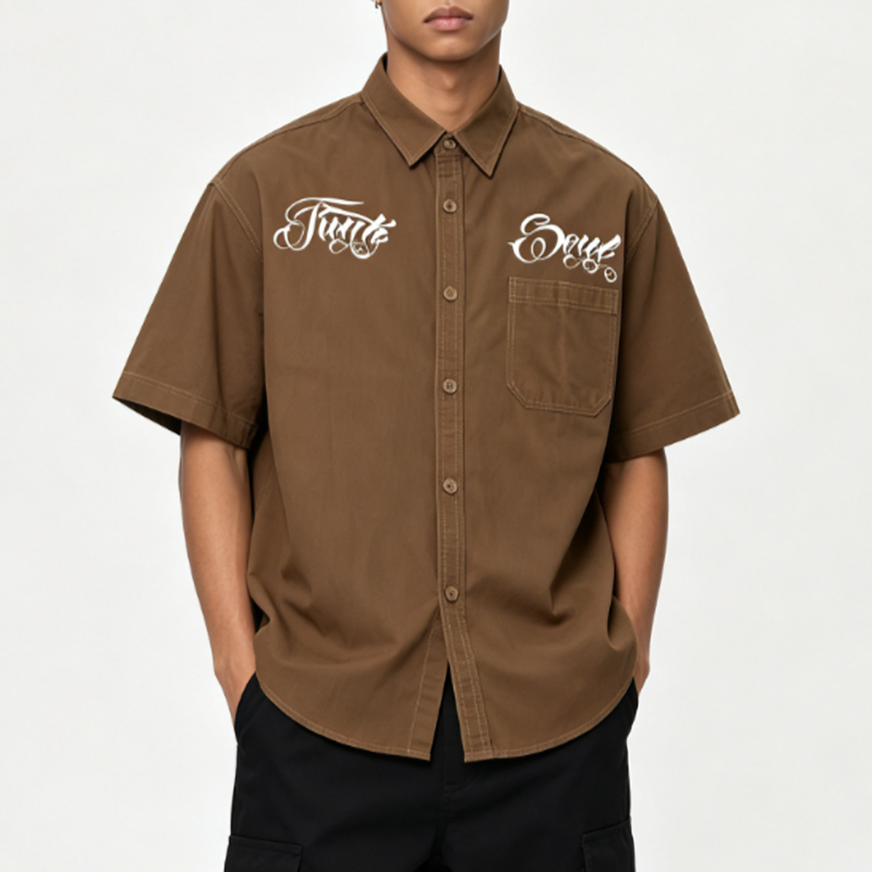 Chicano Popping Work Shirt V0774