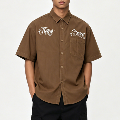 Chicano Popping Work Shirt V0774