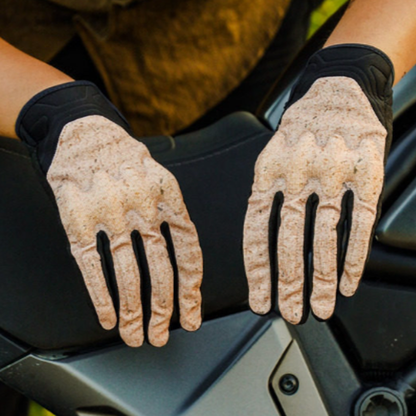 Breathable Retro Motorcycle Gloves V0977